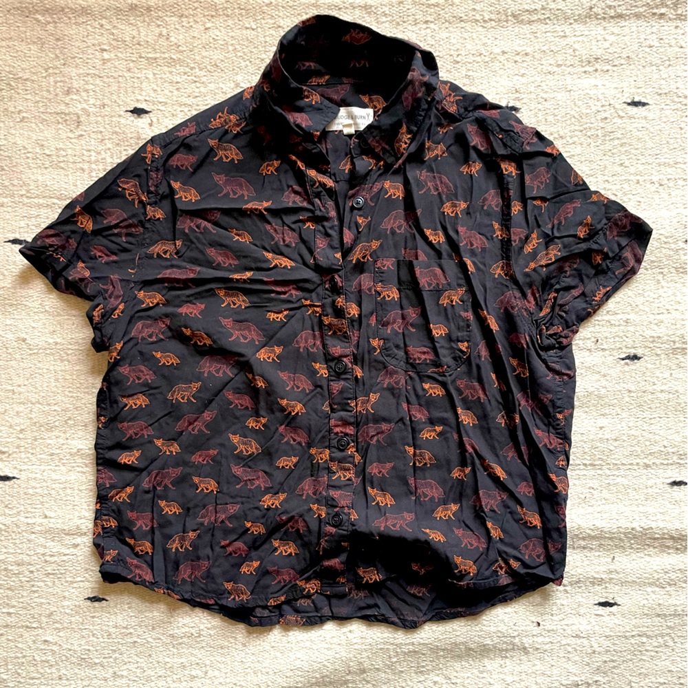 Bridge and Burn XS women’s fox button up